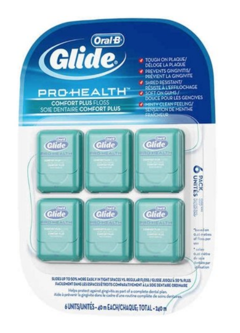 Oral-B Glide Pro Health Comfort Plus Floss 6 Units (6 x 40m).