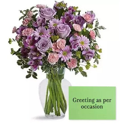 Ornamental Flowers With Greeting Card
