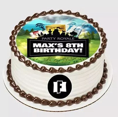 Party Royale Chocolate Photo Cake