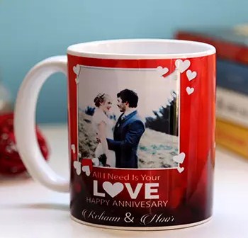 Personalised Anniversary Love Mug