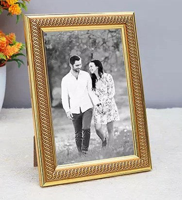 Personalised Golden Photo Frame