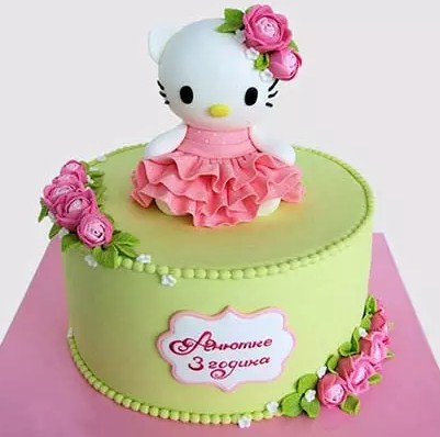 Pretty Hello Kitty Chocolate Cake