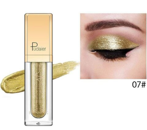 Pudaier Pearl Glitter Waterproof Liquid Shiny Diamond Liquid Eyeshadow Shimmer Fashion