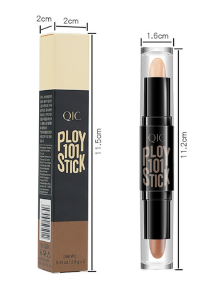 QIC 2-Piece Double Head Highlight & Contour Stick No.3
