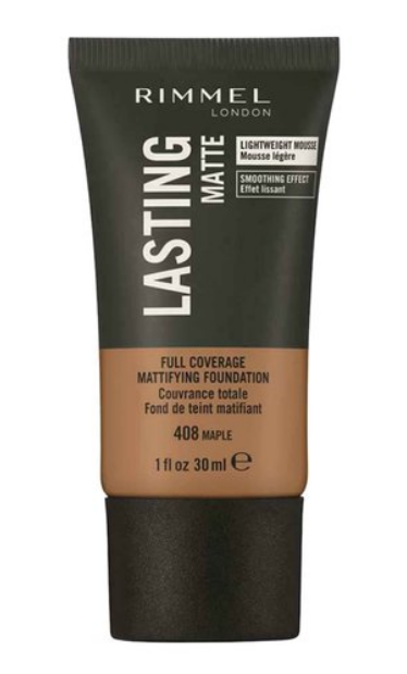 Rimmel London Lasting Finish Matte Foundation 408 Maple 30ml