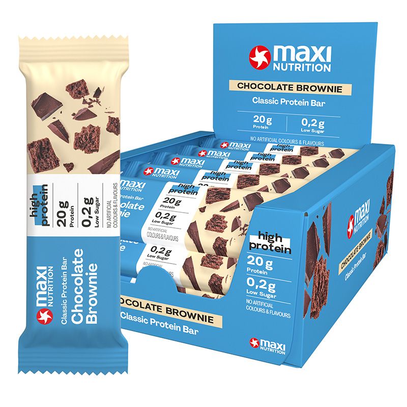 Maxi Nutrition Classic Protein Bar Chocolate Brownie 40G -Box of 16 pcs