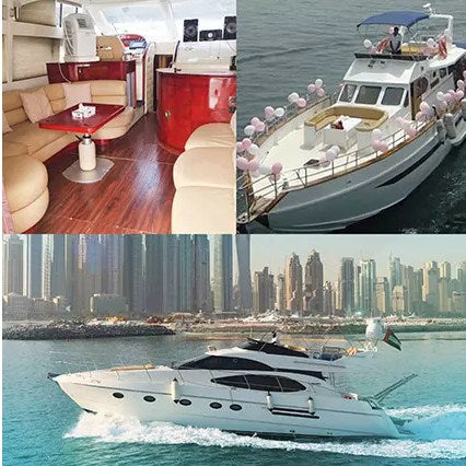 SUNRISE 52FT Yacht With Balloon Decor