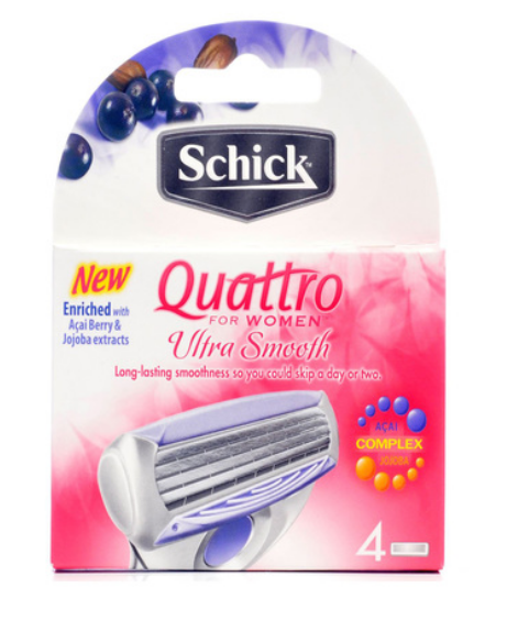Schick Quattro Refill 4 Cartridges