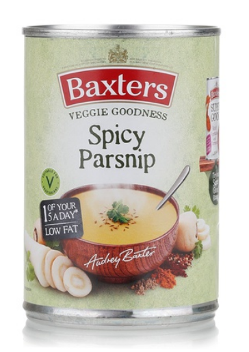 Baxters spicy parsnip soup 400g