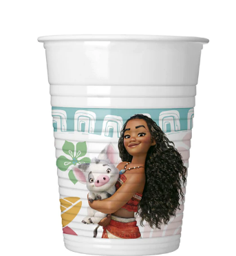 Disney Moana Plastic Cups 8pcs