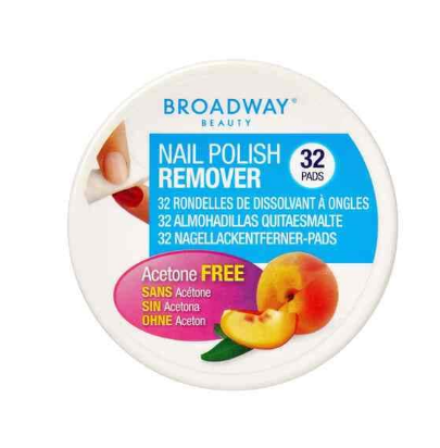 Broadway 36C Nail Polish Remover Pads White 32 count
