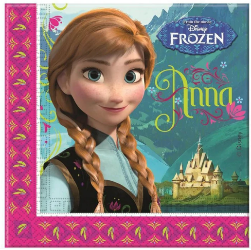 Disney Frozen 2-Ply Paper Lunch Tissue, 20pcs