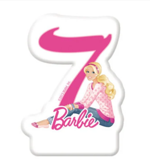 Barbie Sparkle Numeral Candle No. 7