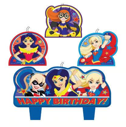 DC Superhero Girls Birthday Candle Set