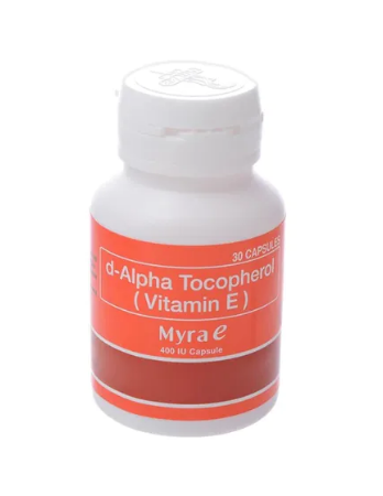 Myra E d-Alpha Tocopherol (Vitamin E) Food Supplement 30 Capsules