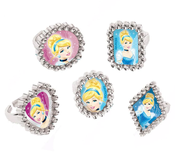 Disney Cinderella Jewel Ring Favors 18pcs