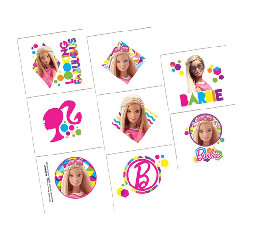 Barbie Sparkle Tattoos 8 Sheets