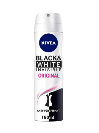 Nivea Invisible For Black And White Deodorant White 150ml