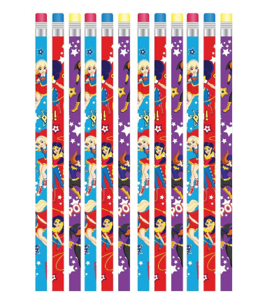 DC Superhero Girls Pencils 12pcs