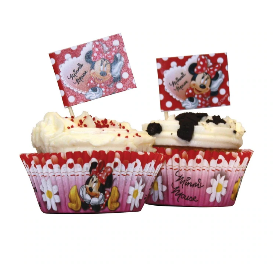 Disney Red Minnie Cupcake Kit 48pcs