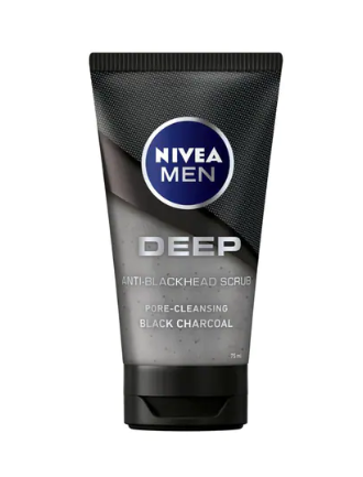 Nivea Deep Pore Cleansing Charcoal Anti Blackhead Scrub Black 75ml