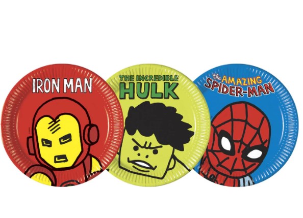 Avengers Team Power Paper Plates 9in, 8pcs