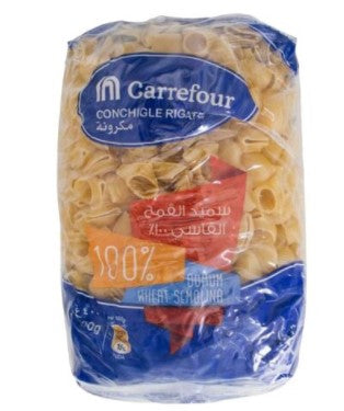 Carrefour Conchigle Rigate Pasta 400g x Pack of 3
