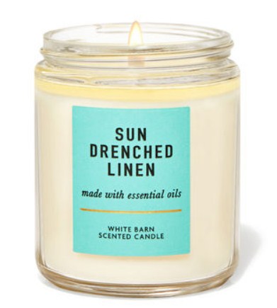 SUN-DRENCHED LINEN Single Wick Candle