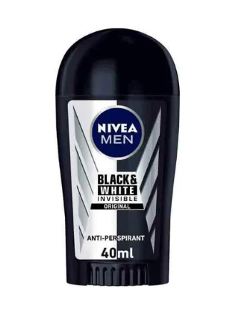 Nivea Invisible For Black And White Power Antiperspirant Deodorant Stick Clear 40ml