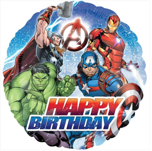 Avengers Happy Birthday Foil Balloon 45cm