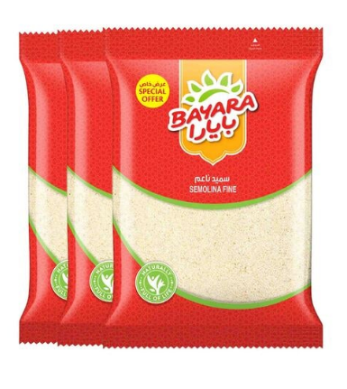 Bayara Fine Semolina 400gx3
