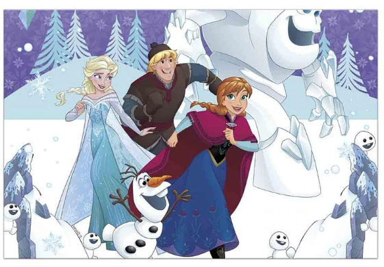 Disney Frozen Olaf Square Dessert Plate 7in, 8pcs