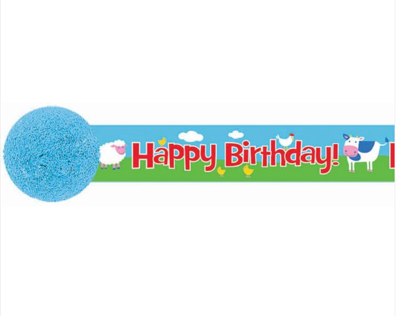 Barnyard Fun Crepe Streamer 30ft