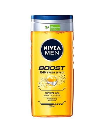Nivea Boost 24H Fresh Effect Shower Gel Clear 250ml