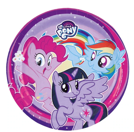 My Little Pony 2017 Paper Plates 9in, 8pcs