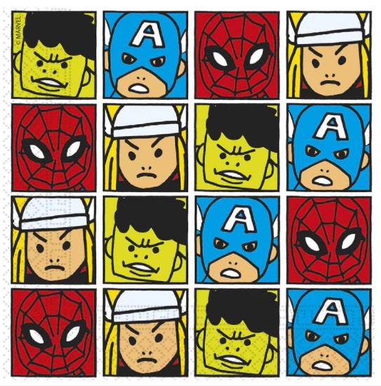 Avengers Team Power Lunch Tissues 20pcs