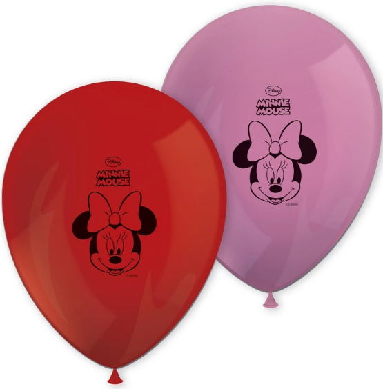 Disney Minnie Dots Printed Latex Balloons 11in 8pcs