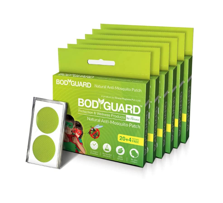 Bodyguard Natural Mosquito Repellent Patches, 7 X 24 Patches