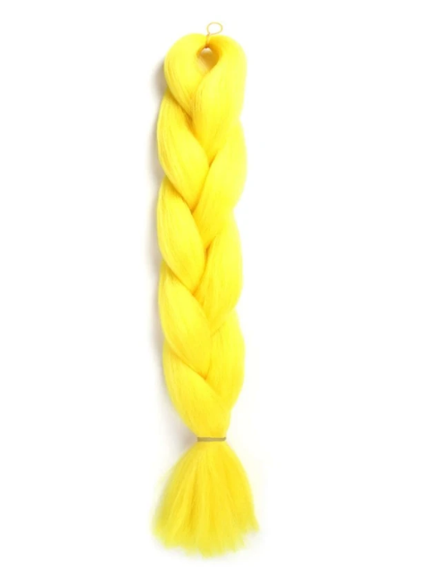 1pc Neon Yellow Long Synthetic Hair Braid