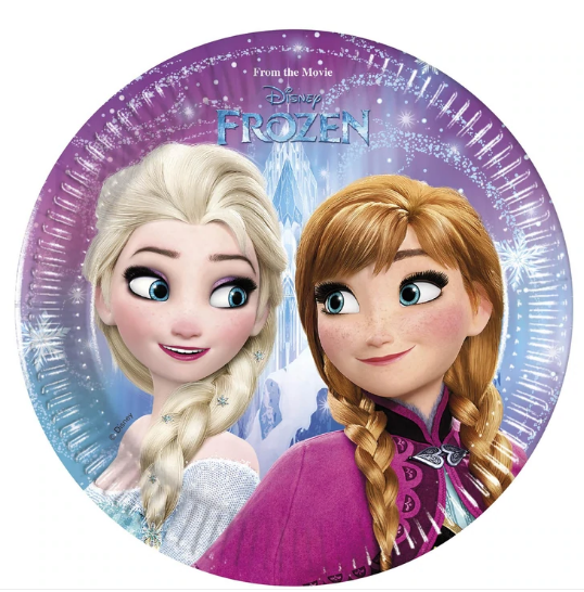 Disney Frozen Northern Lights Paper Plates 20cm 8pcs