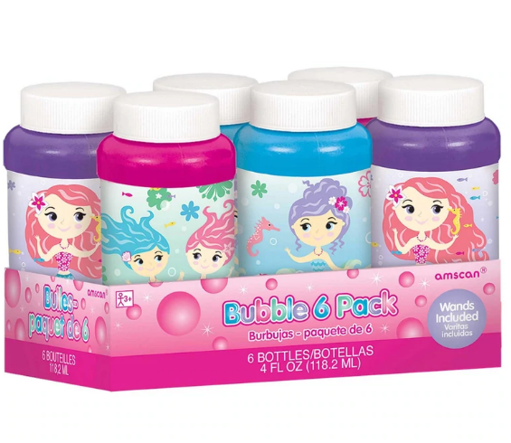 Mermaid Bubbles 4oz, 6pcs