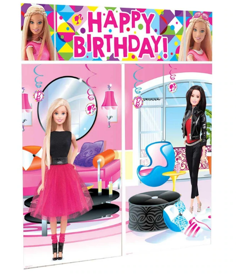 Barbie Sparkle Scene Setters 5pcs