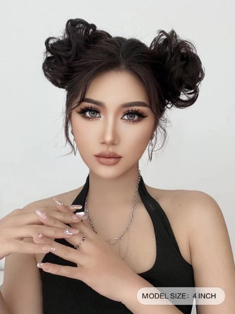 2pcs Short Body Wave Synthetic Hair Updo