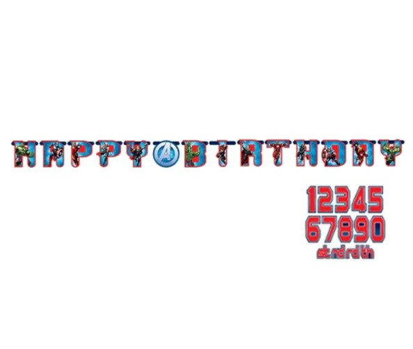 Avengers Add-An-Age Letter Banner