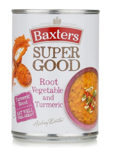 Baxters Super Good root vegetable and turmeric soup 400g