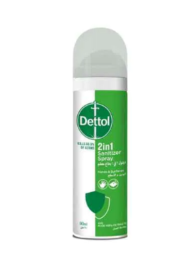 Dettol 2-In-1 Sanitizer Spray Original 90ml