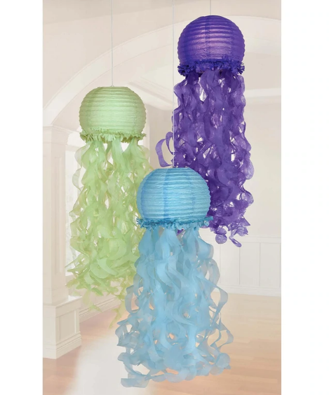 Mermaid Wishes Jellyfish Lanterns 3pcs