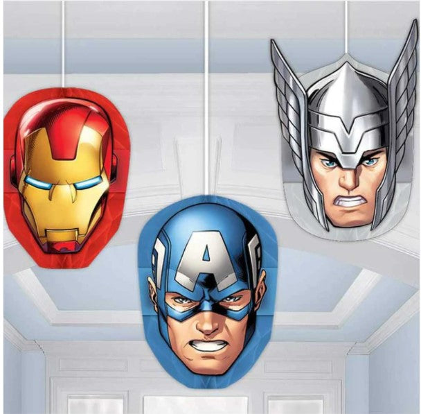 Avengers Honeycomb Decorations 3pcs