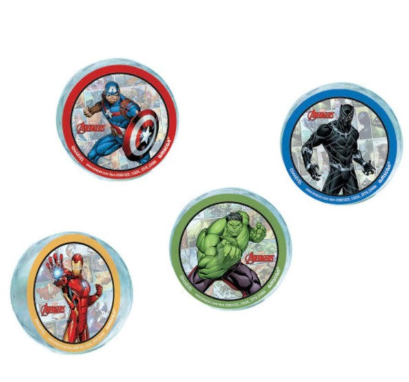 Avengers Powers Unite Bounce Ball Favors 54mm, 4pcs