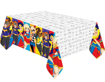 DC Superhero Girls Rectangular Plastic Tablecover
